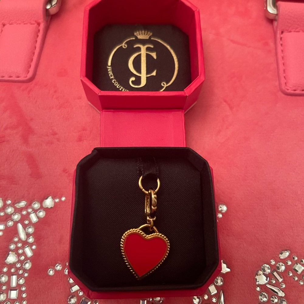 Vintage Juicy Couture Enamel Heart Charm